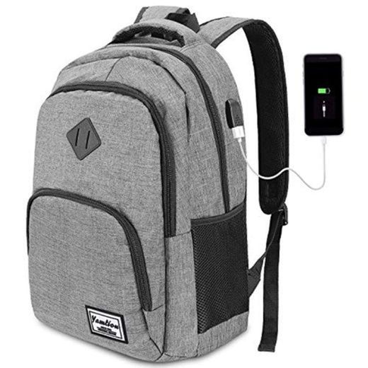 HASAGEI Mochila para Ordenador Portátil Mochilas de Hombre con USB Puerto de