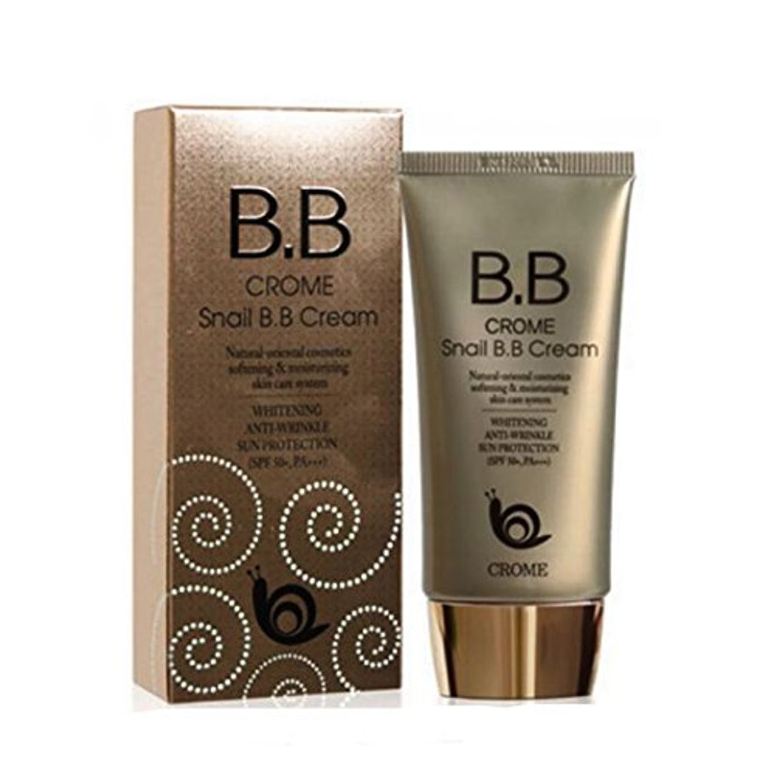 Social Crome Snail B.b Cream 50ml / Whitening,anti-wrinkle,sun Protection (Spf 50