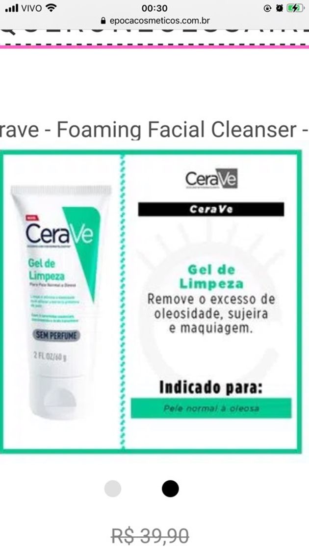 Moda sabonete líquido cerave