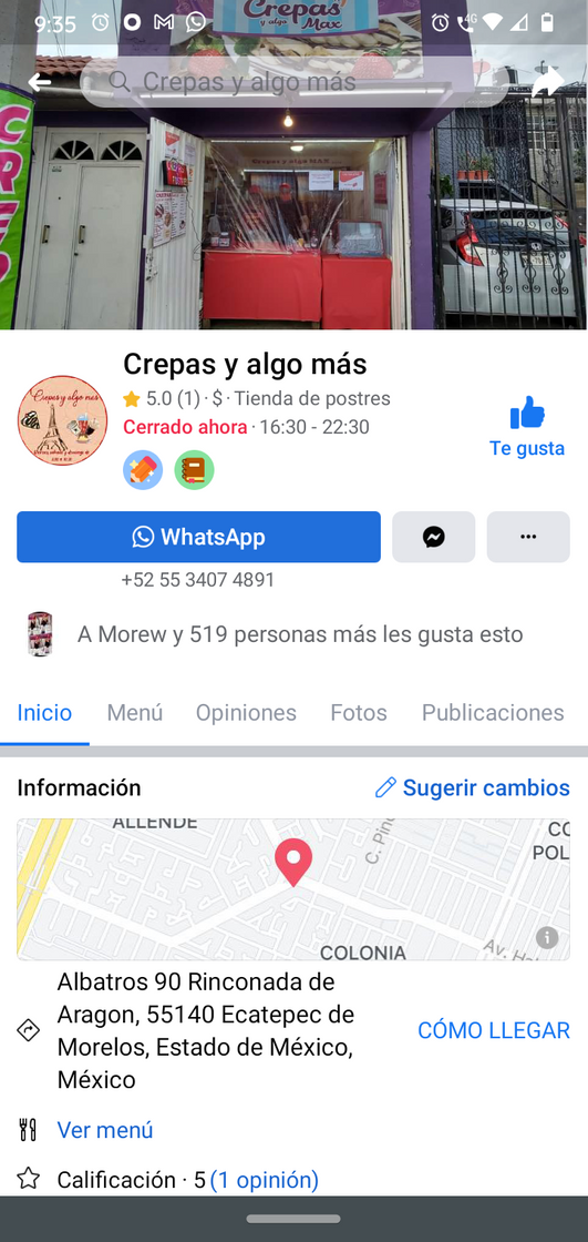 Restaurants Crepas y Algo más