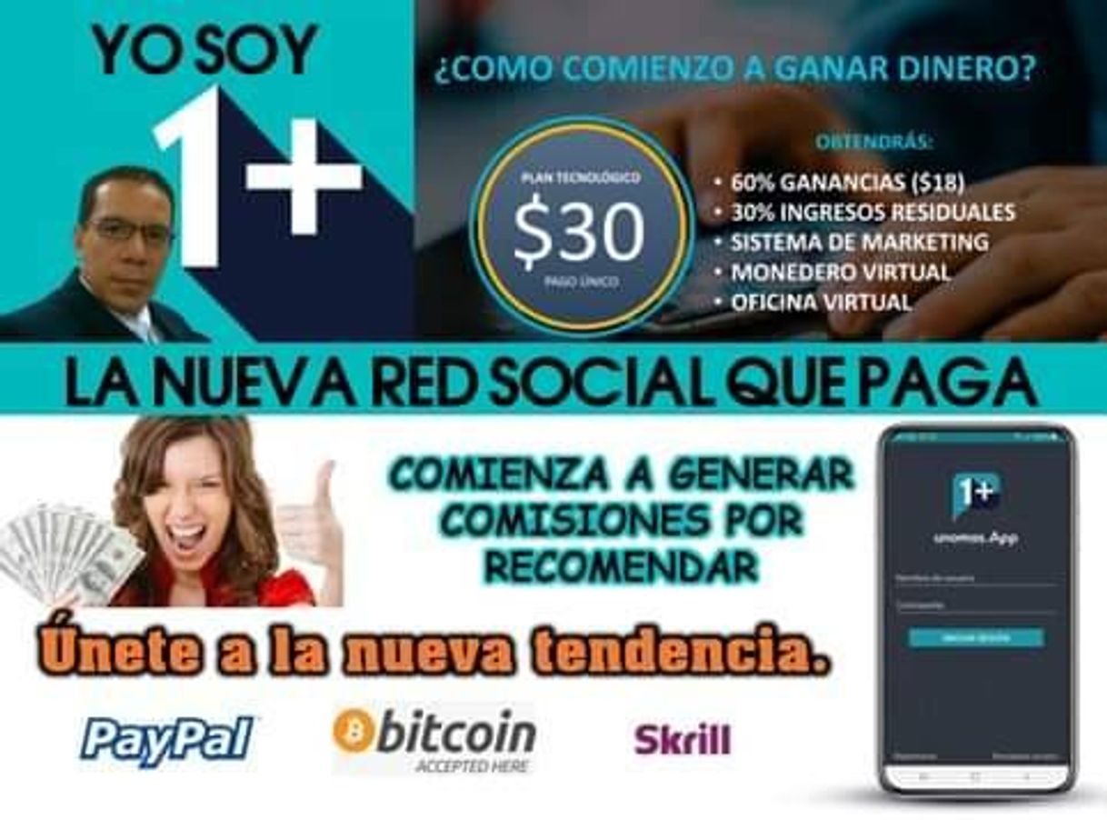 Aplicaciones Unomas Winner World International una red social gratuita 