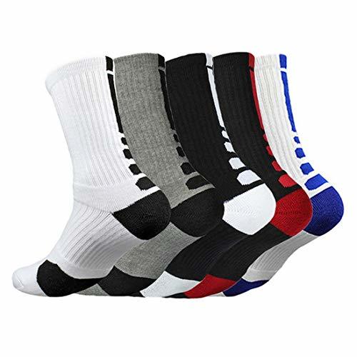 Productos Litthing Calcetines Deportivos Antideslizantes de Algodón para Hombre Desodorante Respirables para Baloncesto