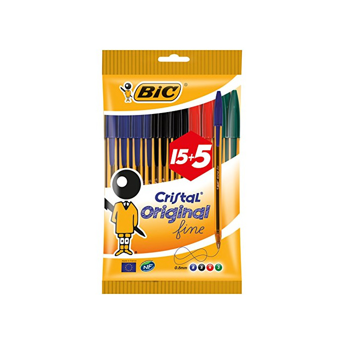 Social BIC Cristal Original Fine bolígrafos punta fina