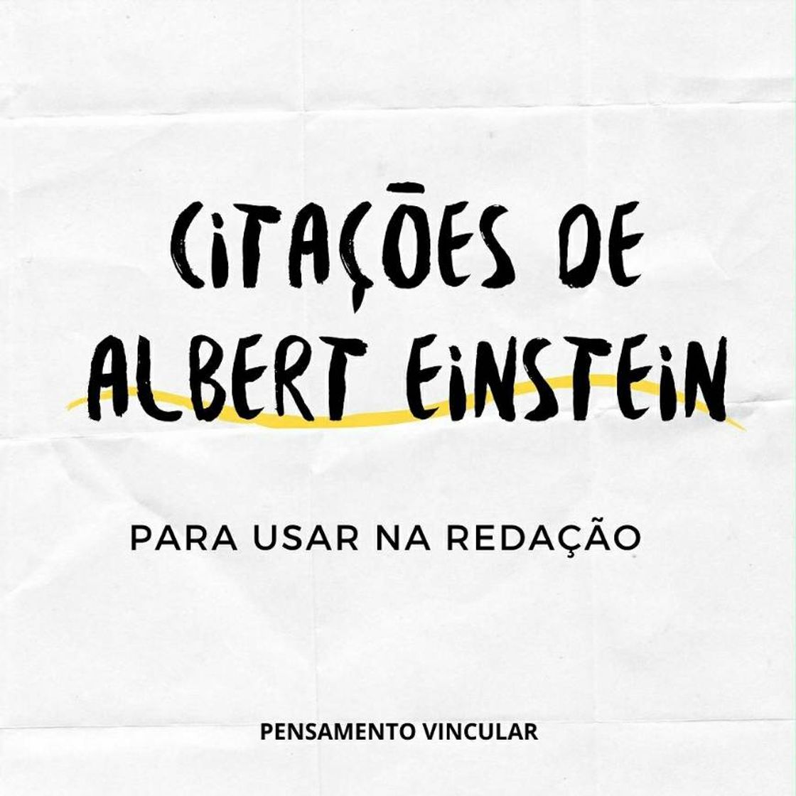 Moda Citações de Albert Einstein 🤔