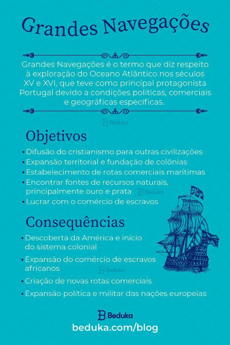 Moda Grandes Navegações 🚢