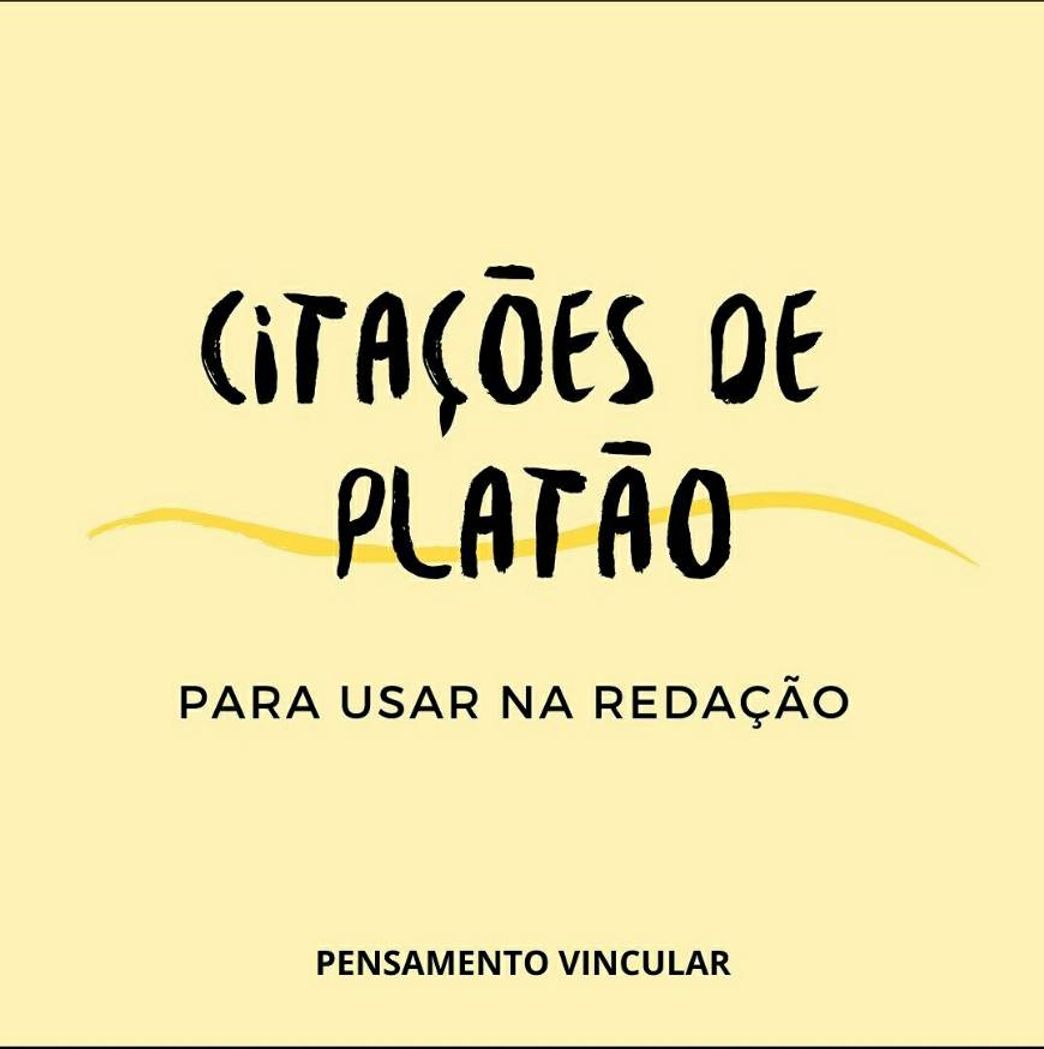 Fashion Citações de Platão 🤓