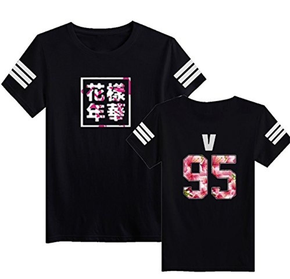 Moda SERAPHY Camiseta Unisex KPOP Camiseta Estampada Young Forever Bloom Floral Suga Jin