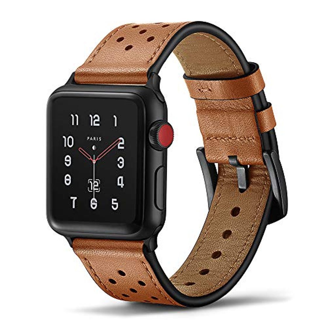 Products Tasikar para Correa Apple Watch 42mm 44mm Diseño de Cuero Genuino Compatible