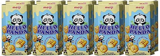 Meiji Hello Panda Galletas con leche Sabor Relleno 50g