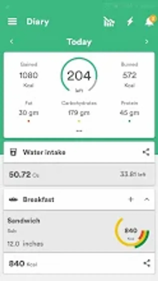 App Health & Fitness Tracker with Calorie Counter 