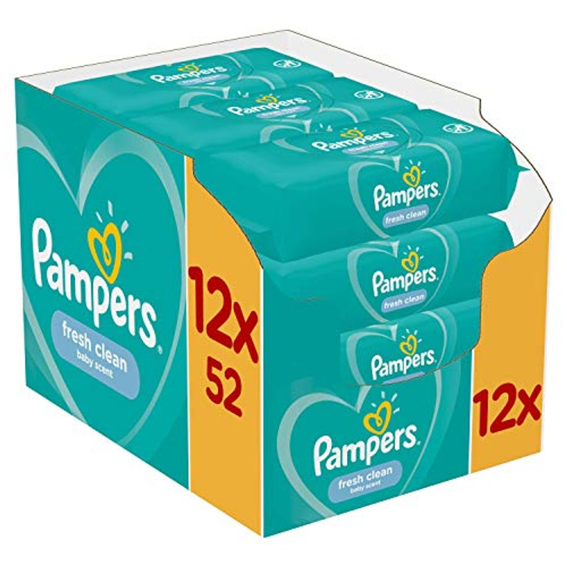 Product Pampers Fresh Clean 81688057 toallita húmeda para bebé 52 pieza