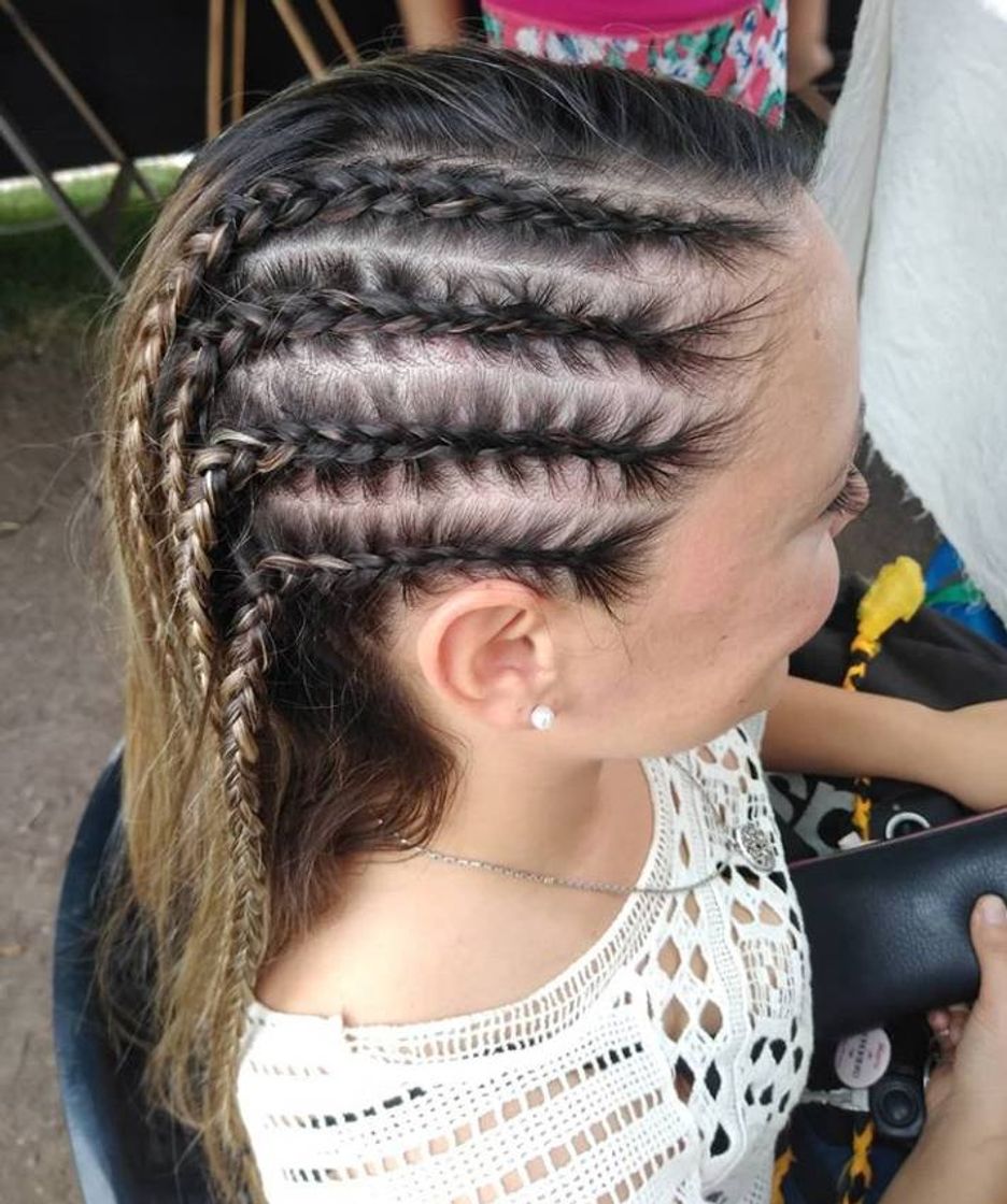 Social Trenzas cosidas una hermosa opción para el cabello