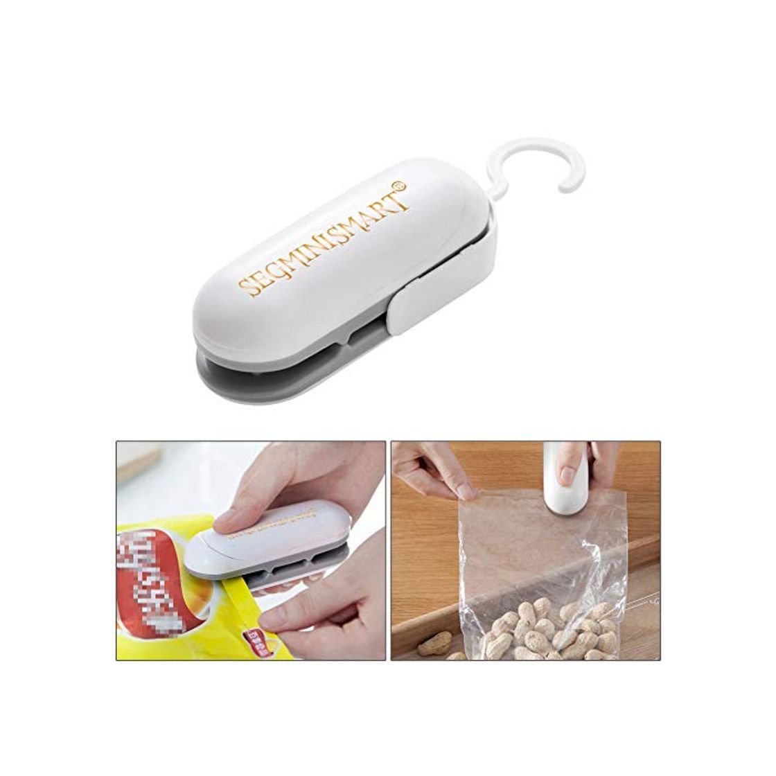 Product SEGMINISMART Mini Bag Sealer, Máquina de Sellado en Caliente portátil, Heat Sealer