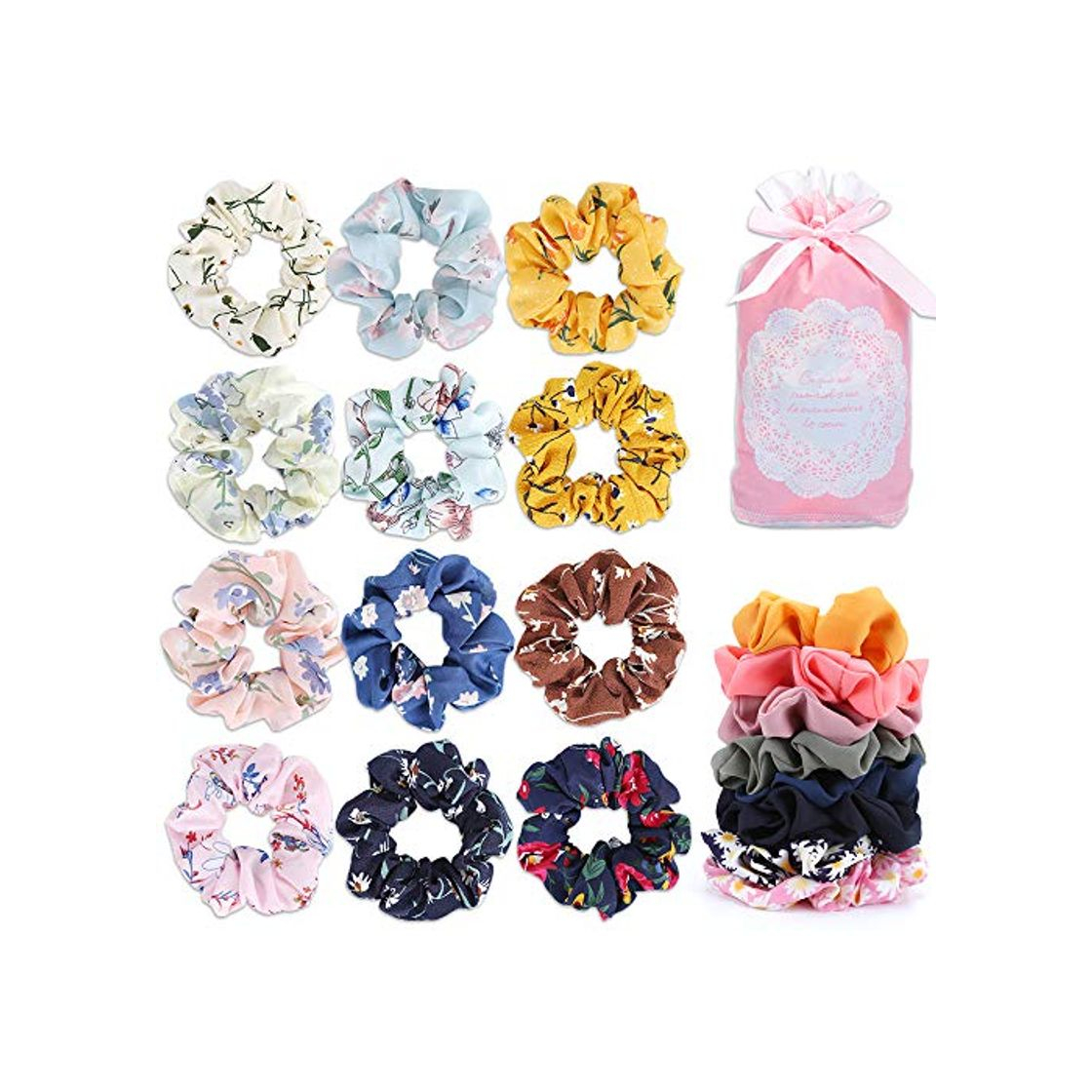 Social MOSOTECH Scrunchies Gasa Elástico