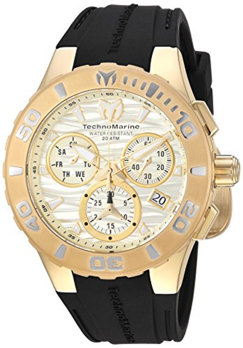 Product Technomarine 'Cruise' Reloj Casual de Cuarzo para Hombre, Acero Inoxidable y Silicona,