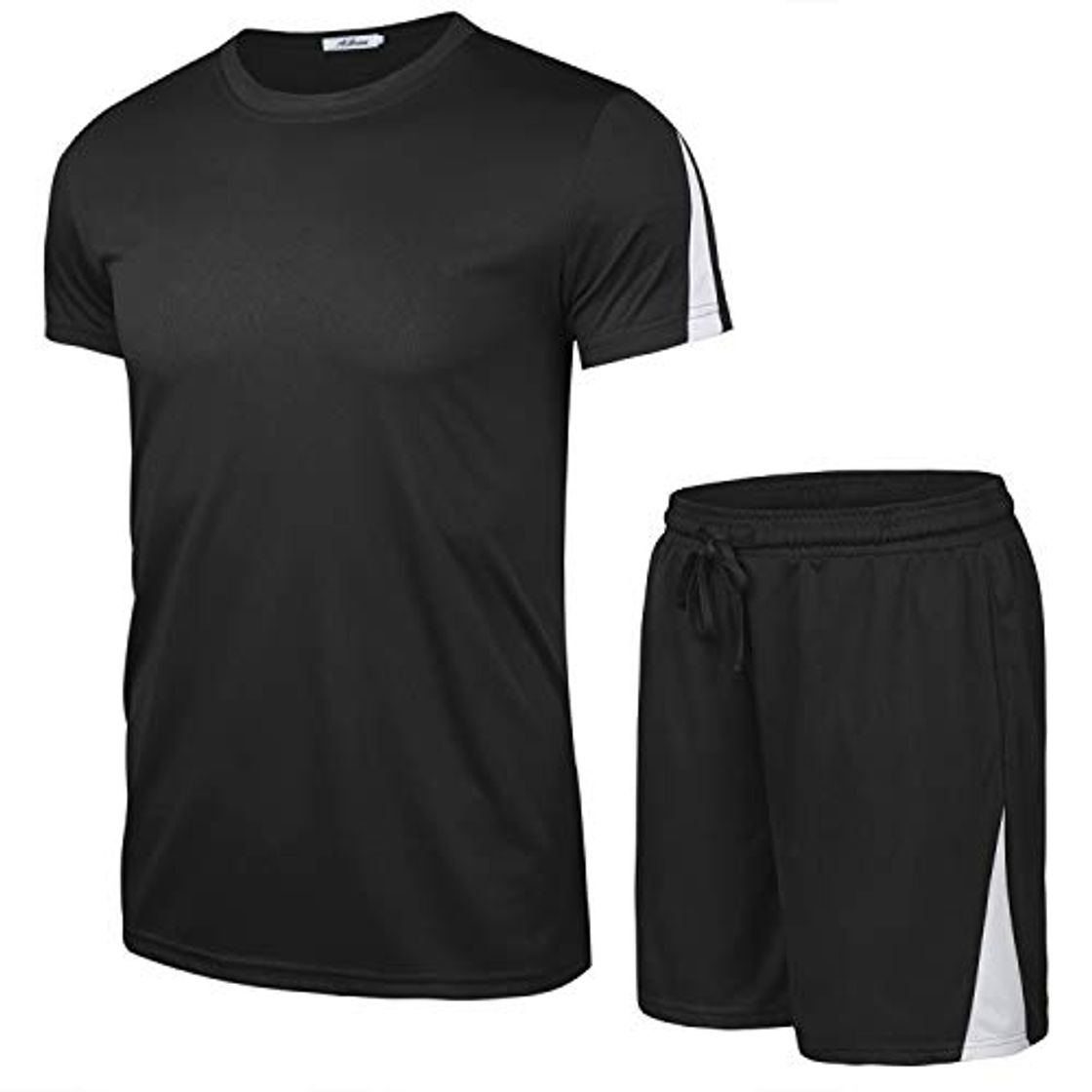 Social Aibrou Ropa Deportiva Chándales para Hombre Camisa Mangas Cortas Pantalon Chandales Hombre Cortos Conjunto Chandal Hombre Verano Gym Correr Trotar Caminar