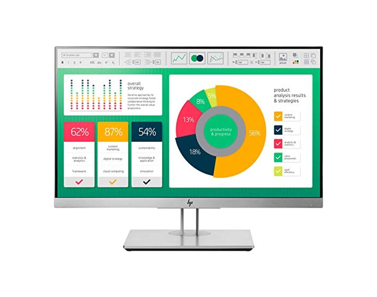 Product HP EliteDisplay E223 - Monitor de 21.5 pulgadas ajustable en altura