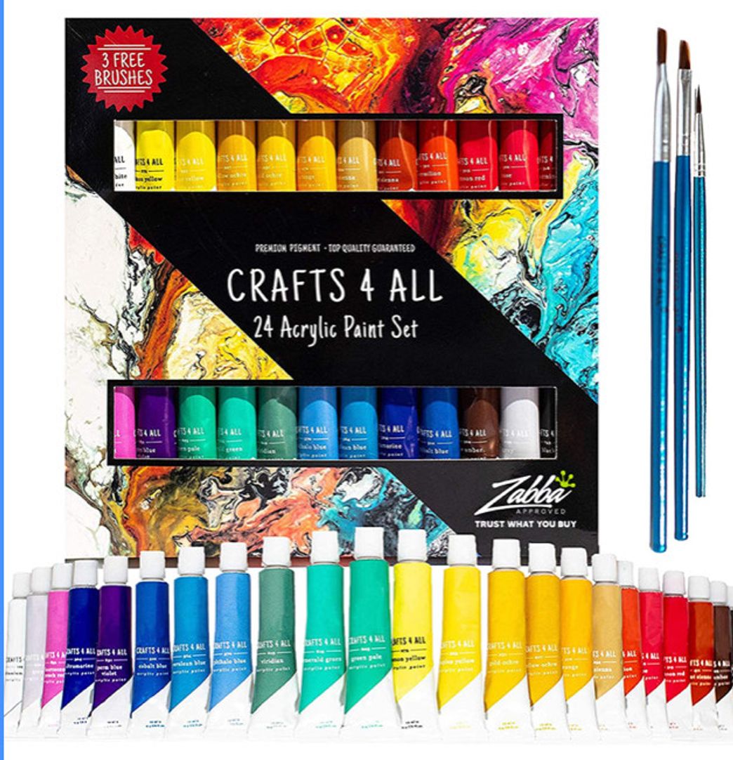 Fashion Acrylic paint 24 Set by Crafts