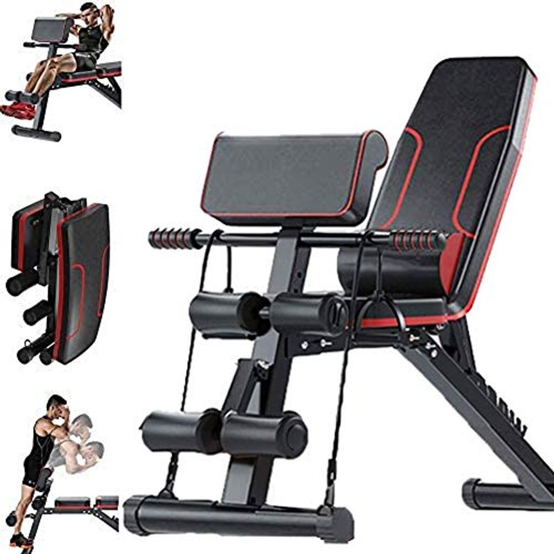 Social LJBOZ Banco de Pesas Plegable - Banco de Musculacion Multifunción para Entrenamiento