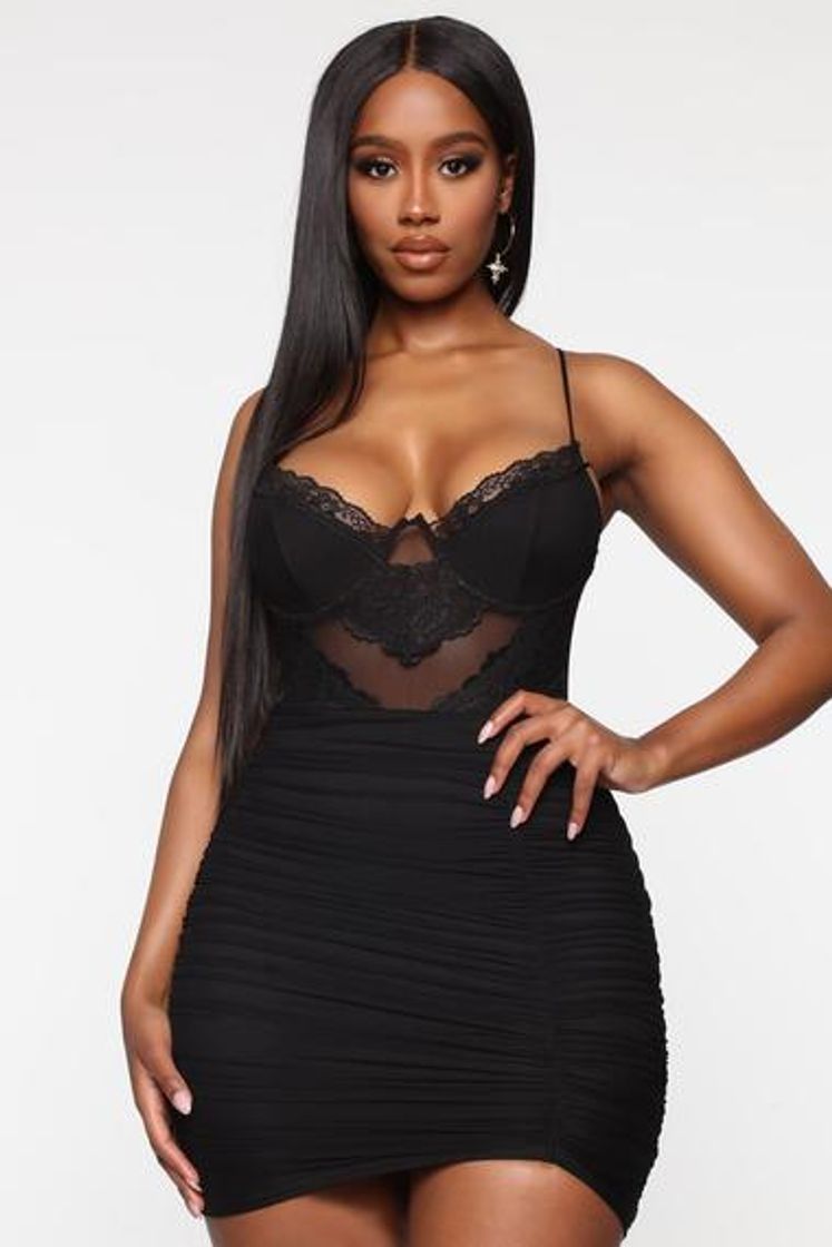 Fashion Personal Spotlight Ruched Mini Dress - Black – Fashion Nova