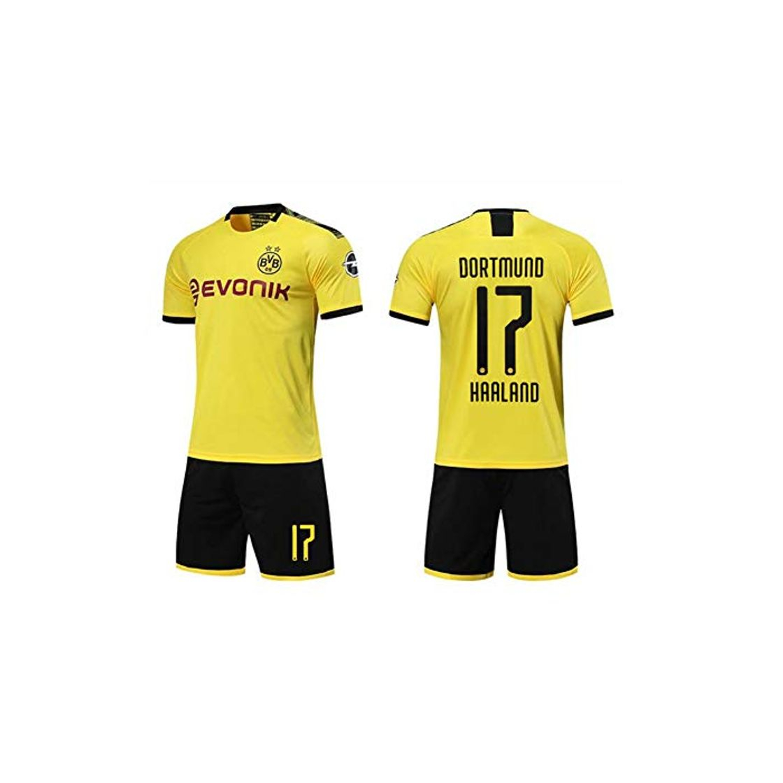 Product PAOFU-2019-2020 Borussia Dortmund Erling Braut Haaland # 17 Camiseta de Fútbol Conjuntos