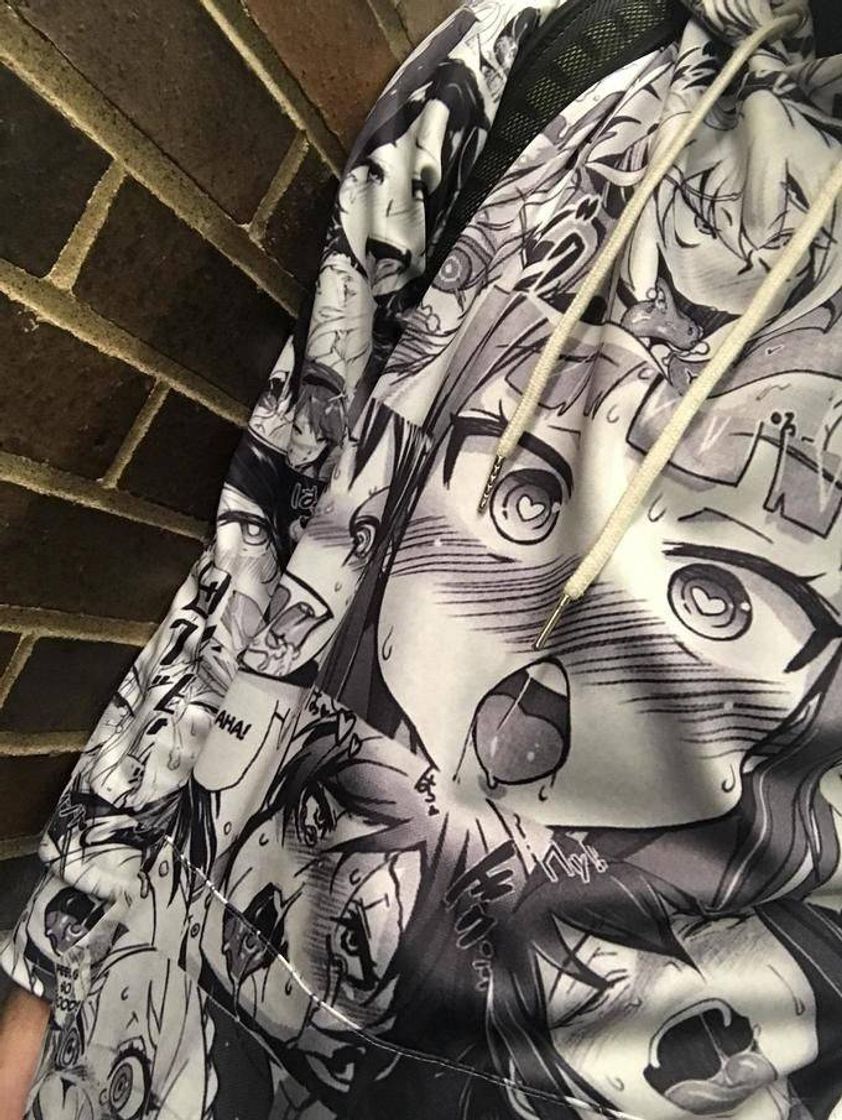 Fashion Ahegao Sudaderas Sudadera Otoño Invierno Hombre de Manga Larga