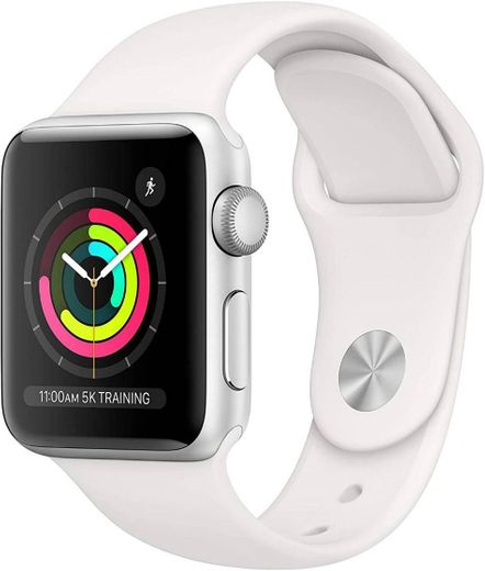 AppleÂ Watch SeriesÂ 3 (GPS, 38mm) - Silver Aluminium Case w