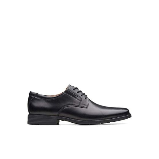 Clarks Tilden Plain, Zapatos Derby para Hombre, Negro