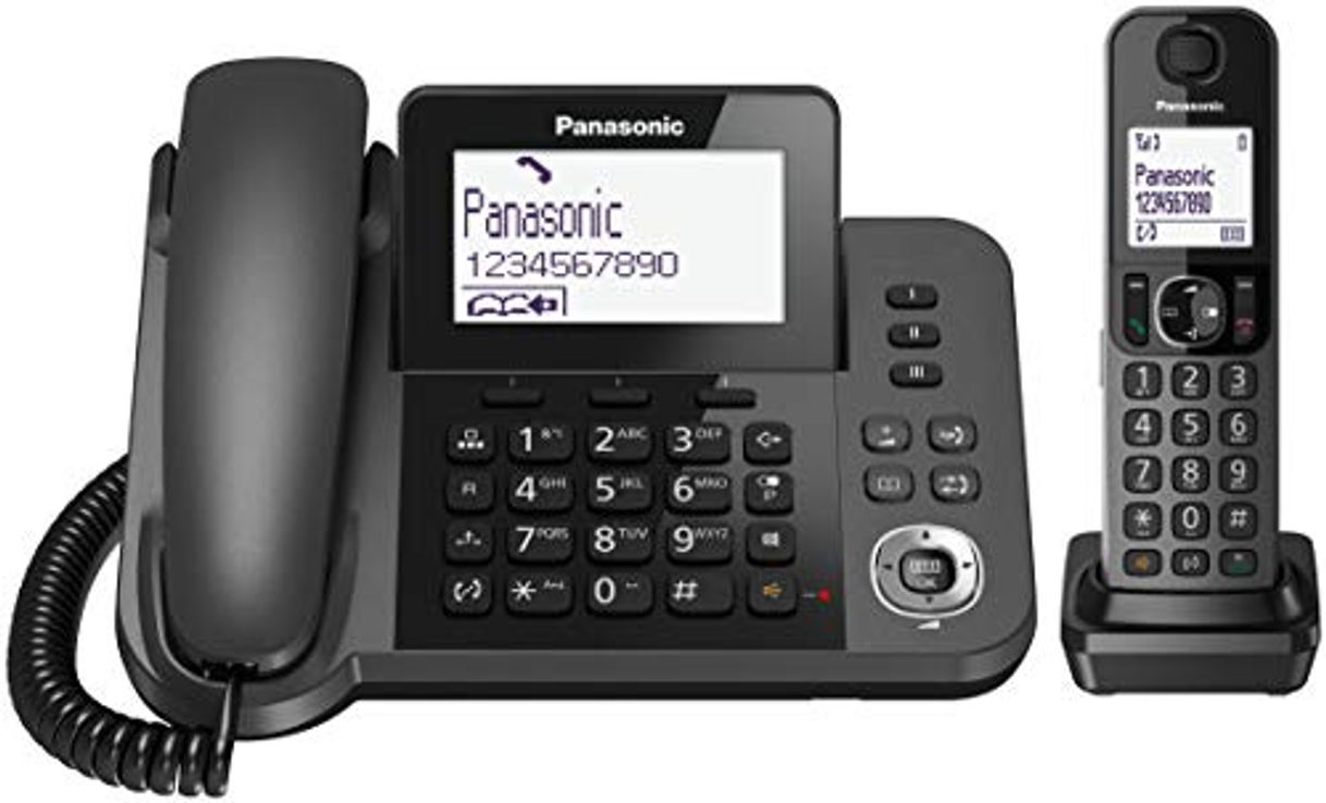 Social Panasonic KX-TF310 - Teléfono Fijo Inalámbrico con Supletorio Portátil