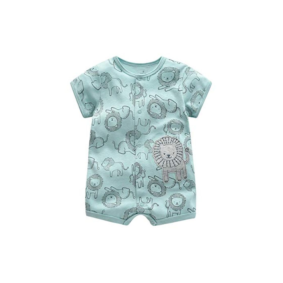 Moda Bebé Pijama Niños Pelele de Algodón Body Manga Corta Verano Jumpsuit 6