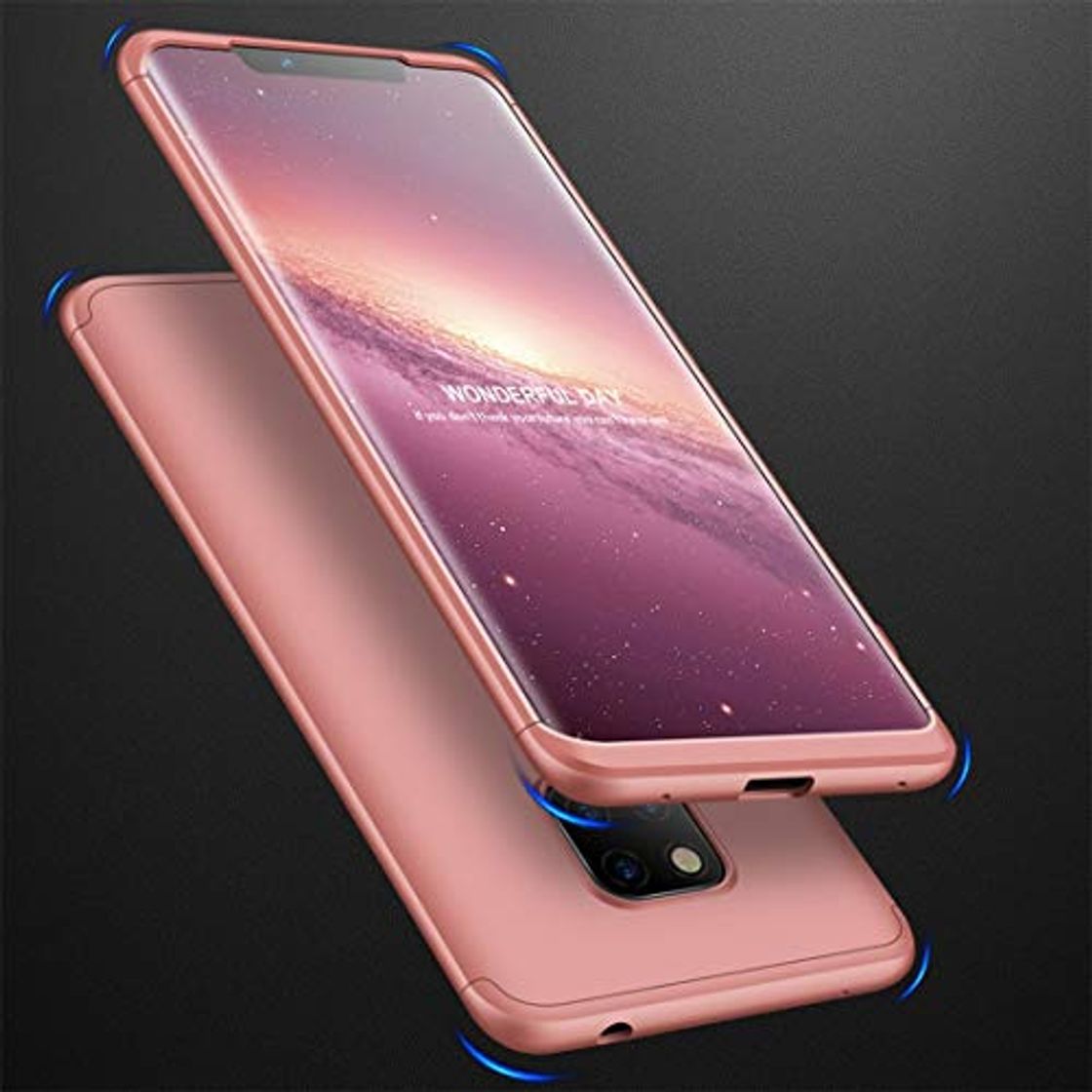 Social Personalizada de los casos novedad fundamental par Caja del teléfono for Huawei compañero Pro 20 Tres Etapas de empalme Cobertura completa caja de la PC resistente a los arañazos Accesorios para celul