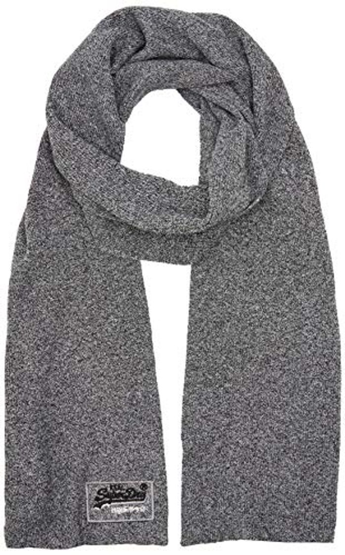 Fashion Superdry Orange Label Scarf Bufanda, Gris