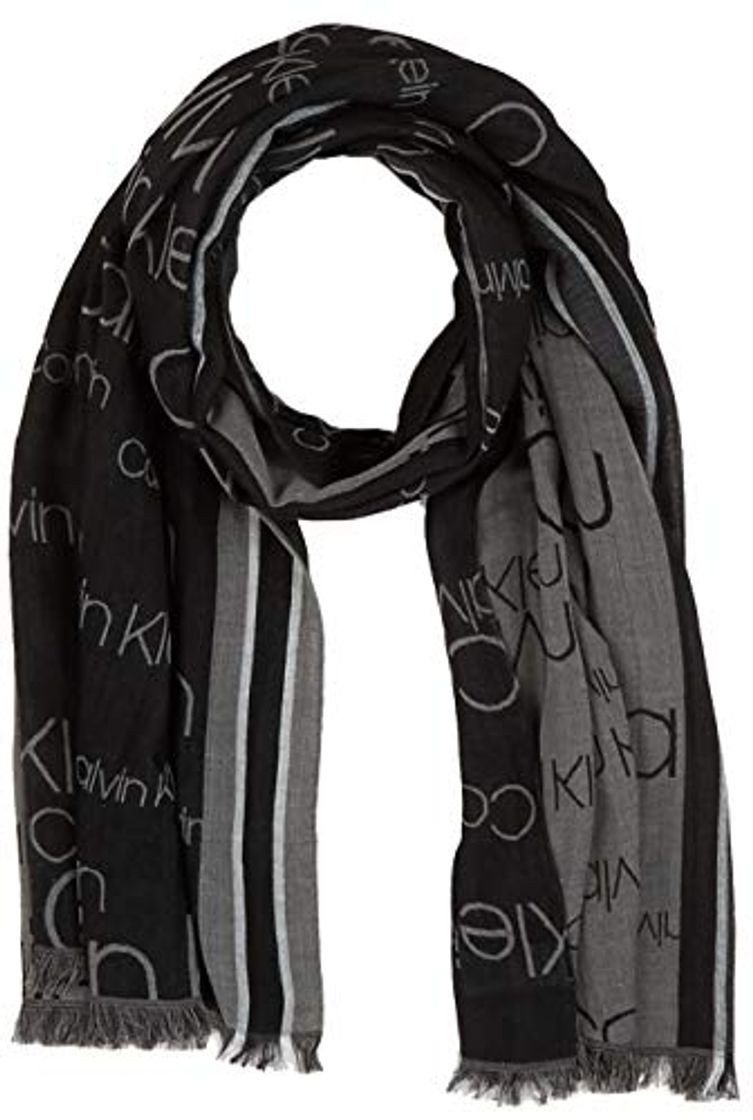 Social Tommy Hilfiger Woven Runner Logo Scarf Bufanda, Negro