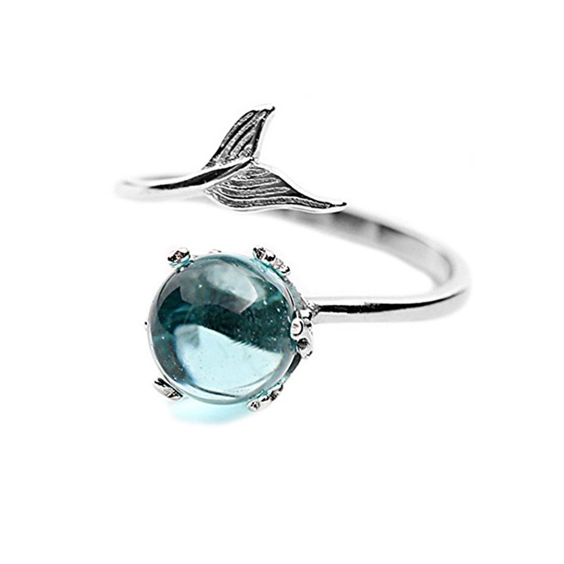 Social Helen de Lete - Anillo abierto de plata de ley 925 con