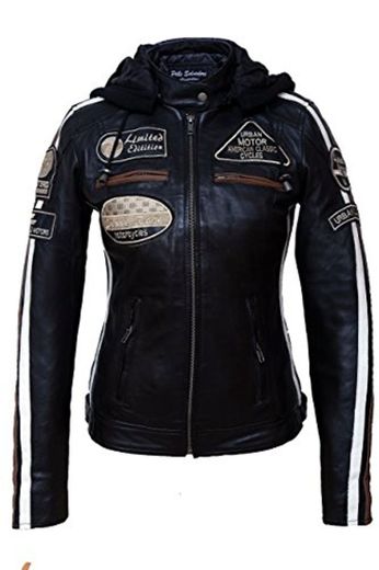 Chaqueta Moto Mujer de Cuero Urban Leather UR-152 '58 LADIES'