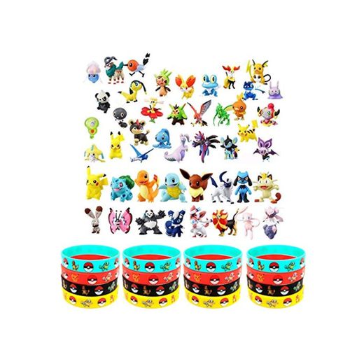 OMZGXGOD - 48 Piezas Pikachu Monstruo Mini Figuras