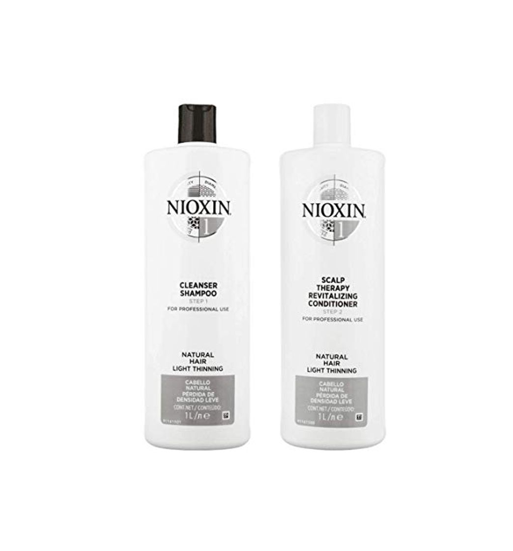 Producto Nioxin Sistema 1 limpiador & cuero cabelludo Terapia normal fino pelo Duo Set