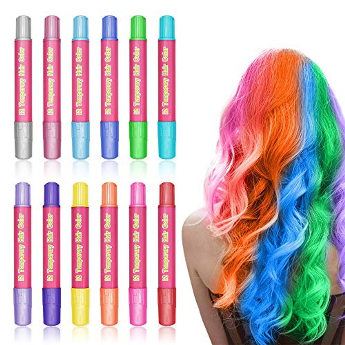 Producto 12 Colores Set tiza para el cabello