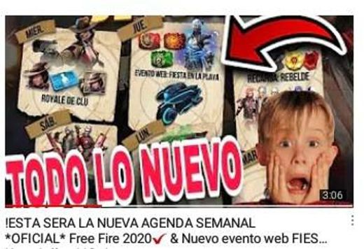 AGENDA SEMANAL FREE FIRE ¡MIRALO!😱