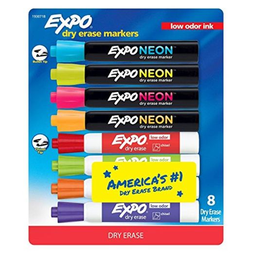 EXPO 1752226 Neon Dry Erase Markers