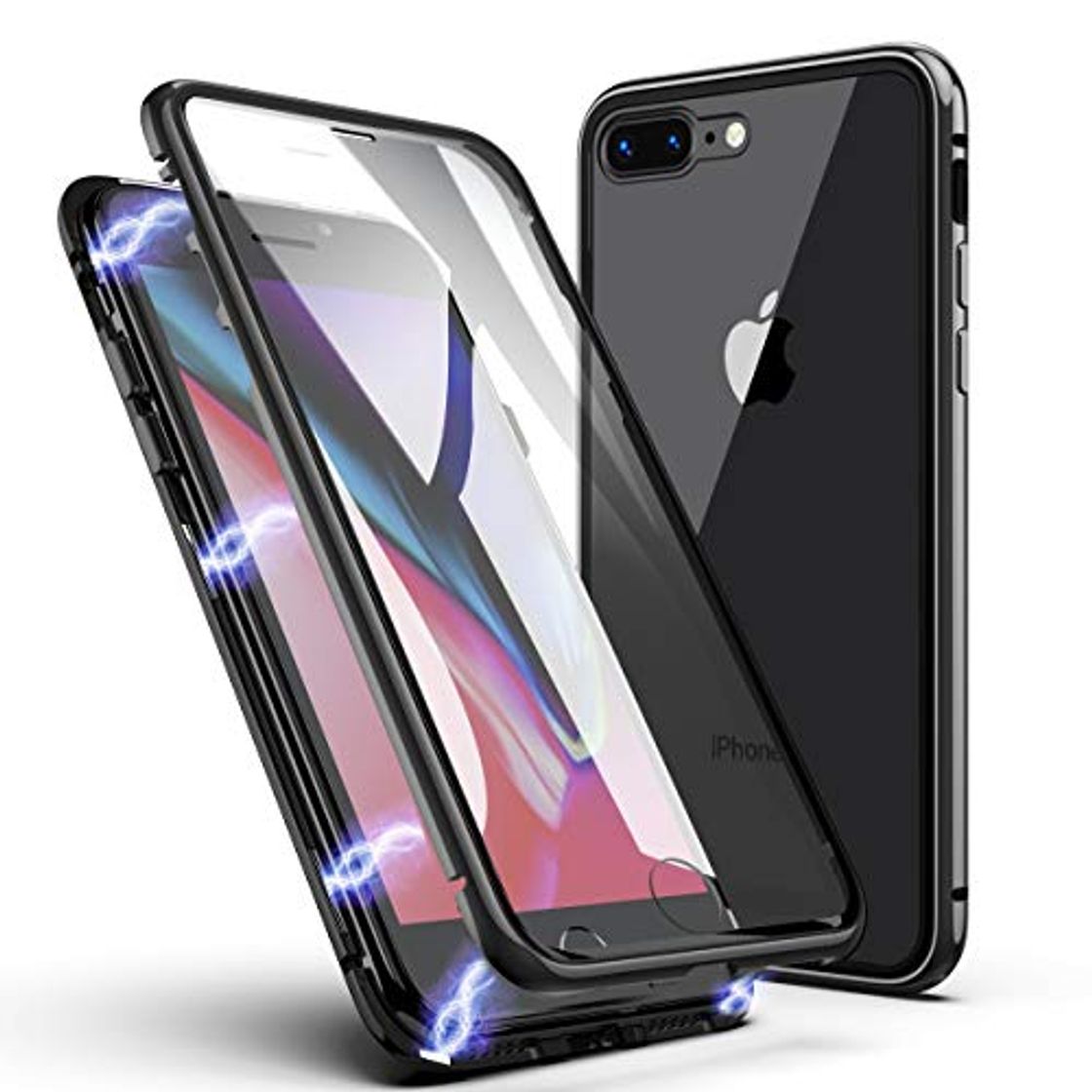 Product Funda para iPhone 8 Plus/7 Plus, ZHIKE Estuche de Adsorción Magnético Frente