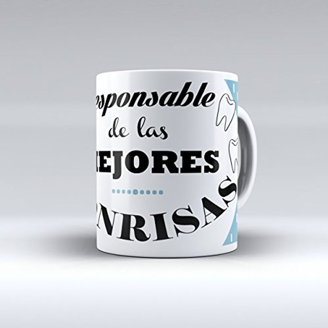 Product Taza cerámica desayuno regalo original profesión dentista "Responsable de las mejores sonrisas"