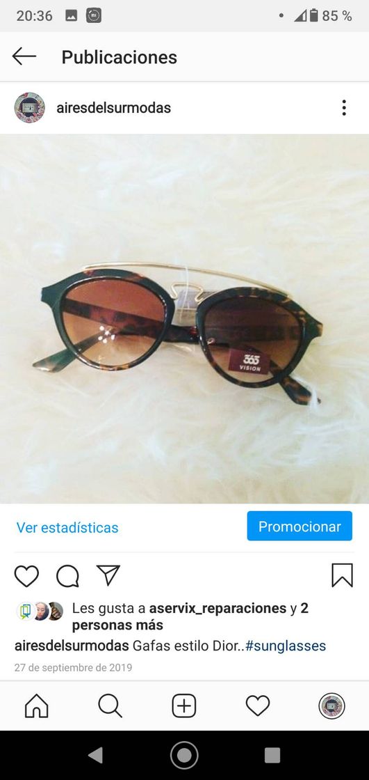 Fashion Gafas estilo Dior