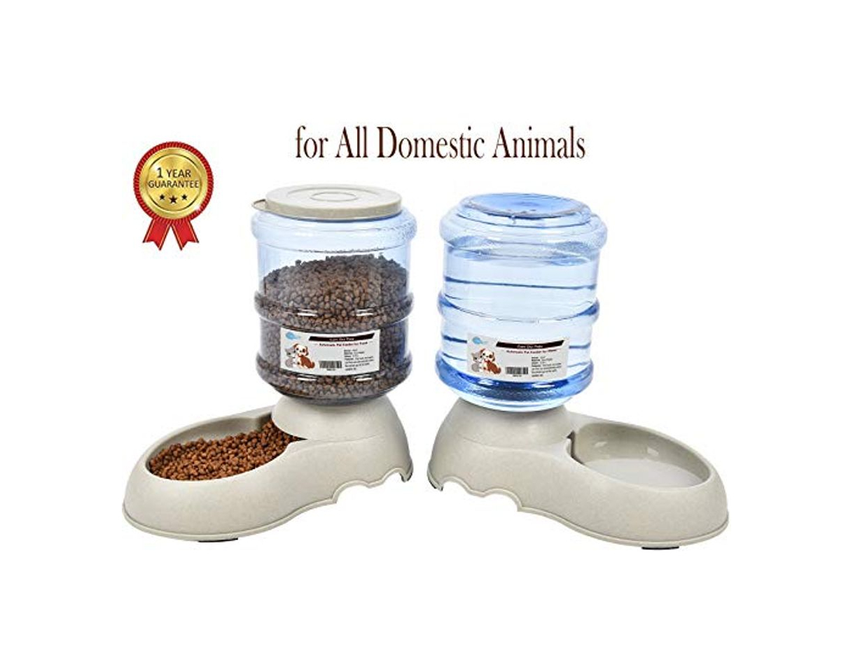 Social YGJT Comederos Automáticos de Alimentos/Fuente de Agua Automática para Perros Gatos y