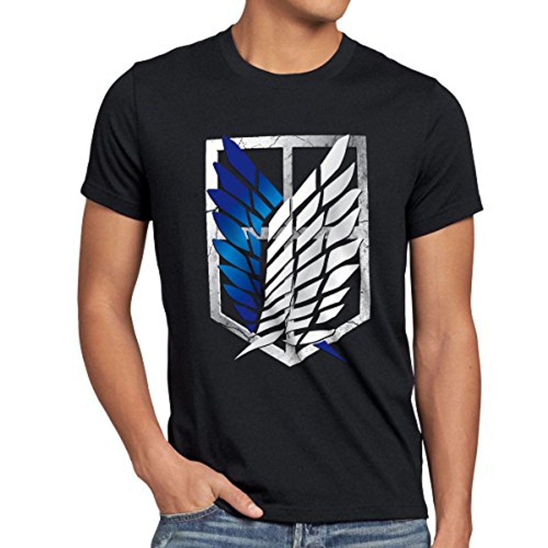 Social A.N.T. Titanes Legión de Reconocimiento Camiseta para Hombre T-Shirt, Talla