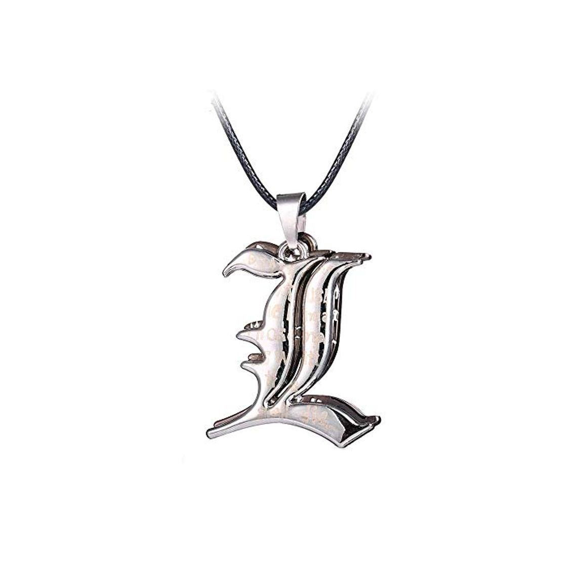 Producto Death Note Collar con 2 Colgantes de Metal Logo L Lawliet Light Yagami