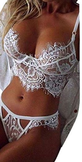 UMIPUBO Mujer Ropa Interior Ropa de Dormir Conjunto Sexy Lencería Escotado por