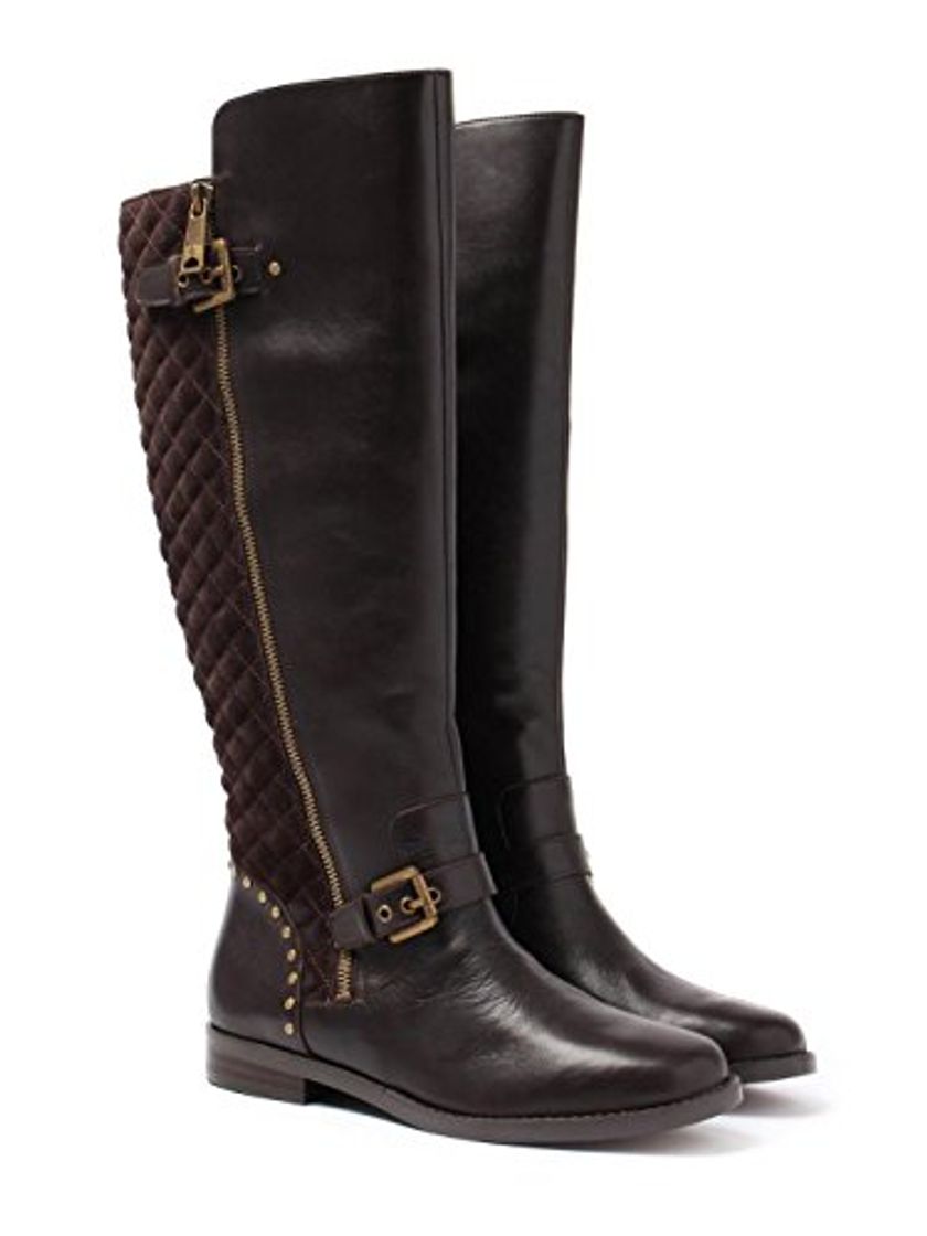 Product Lauren Ralph Lauren - Botas de Cuero para mujer Marrón marrón oscuro