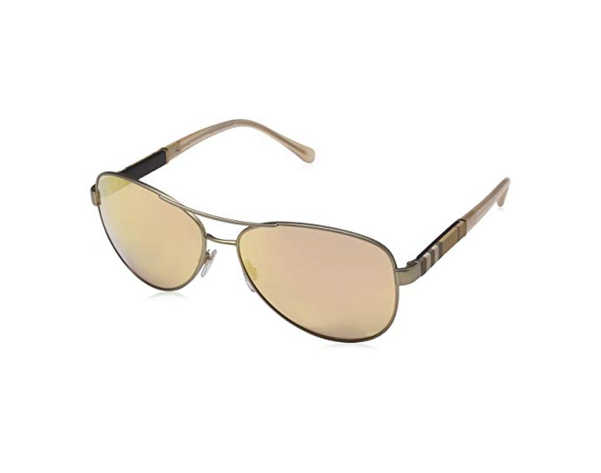 Moda Burberry 0Be3080 12357J 59 Gafas de sol, Dorado