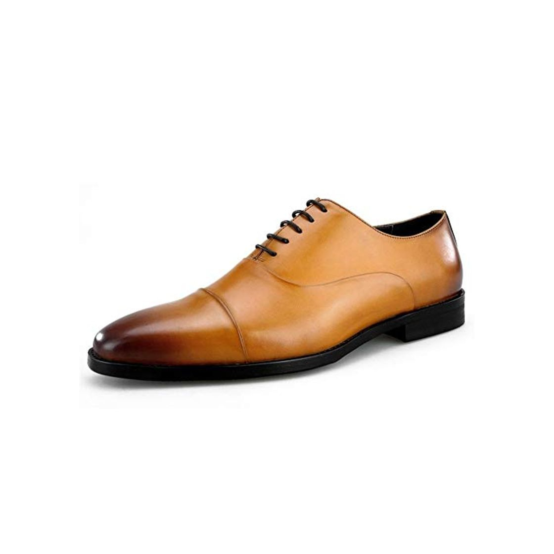 Moda Rui Landed Oxford para Hombre Zapatos Formales con Cordones Estilo Cuero Genuino Gorra del Dedo del pie de Primera Clase de Piel de Vaca vendedores Calientes explosiones Zapatos de Cue